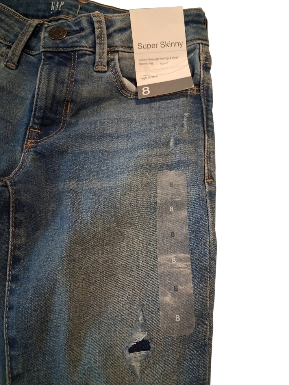 GAP Kids Super Skinny Jeans in Blue Wash